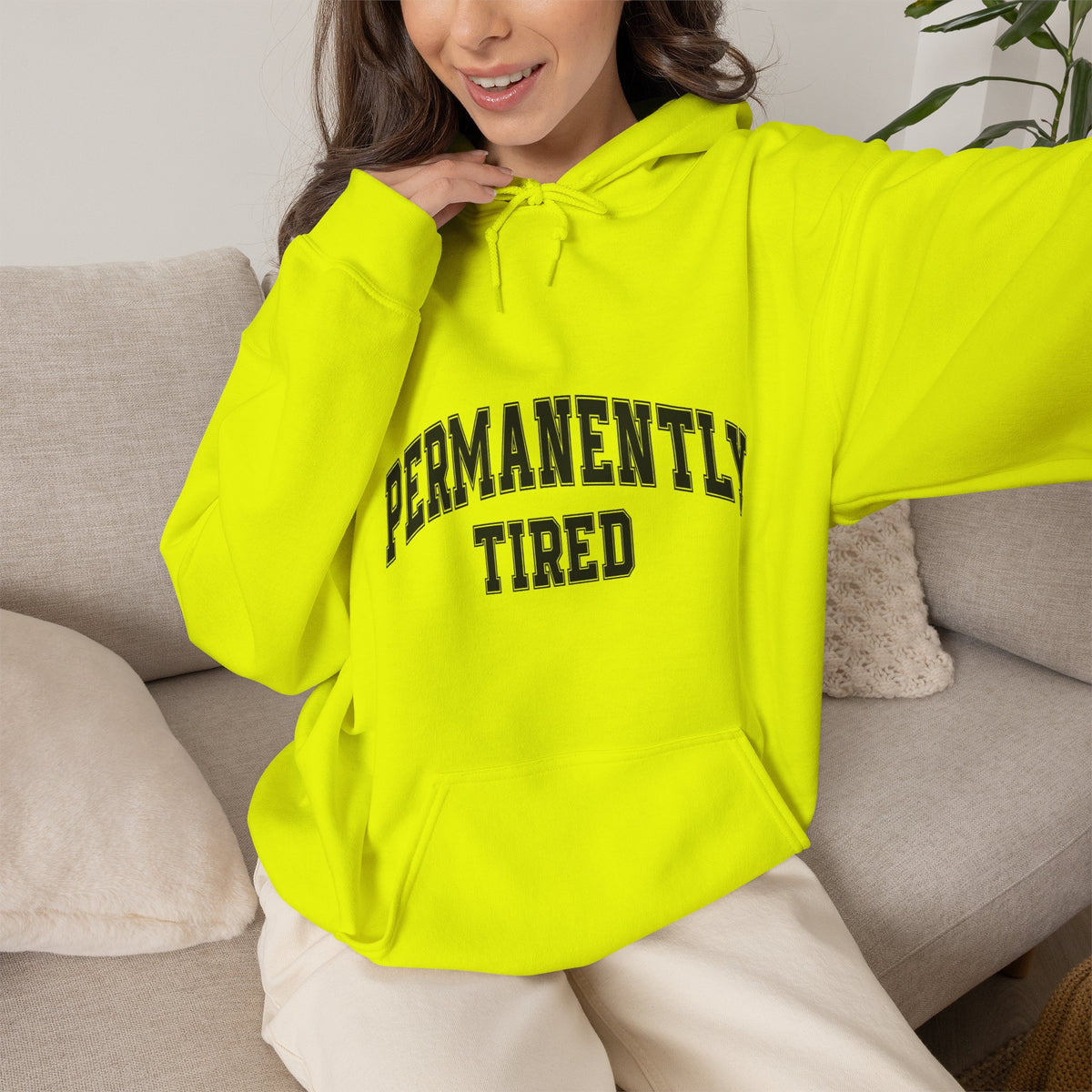 Permanently Tired Hoodie — Cozy Graphic Pullover for Sleep-Deprived Fans