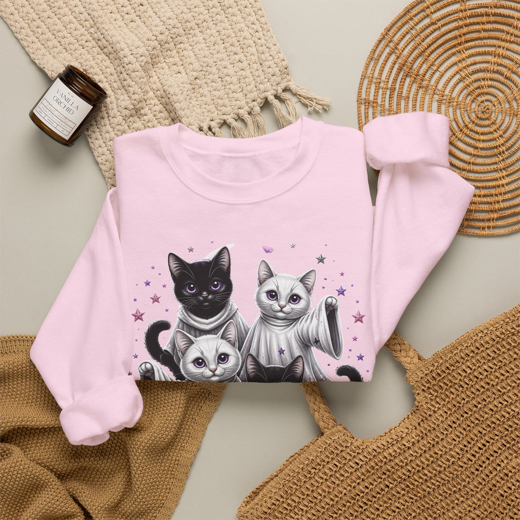 Catloween Sweatshirt — Cute Spooky Cats Crewneck