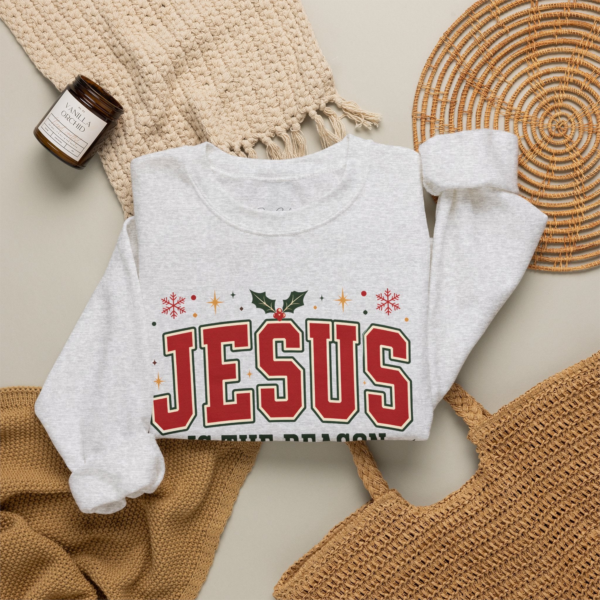 Jesus Is the Reason Sweatshirt - Christmas Religious Crewneck