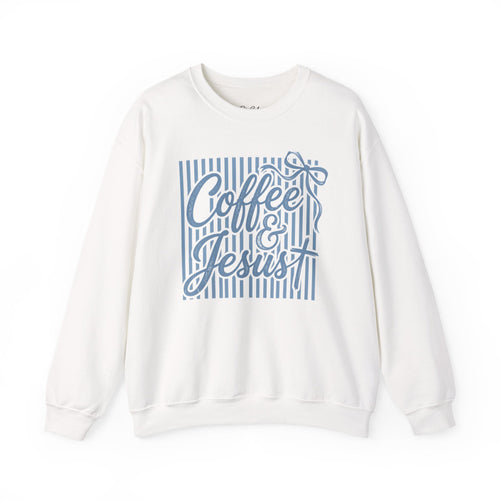 Coffee & Jesus Sweatshirt – Faith-Inspired Cozy Crewneck