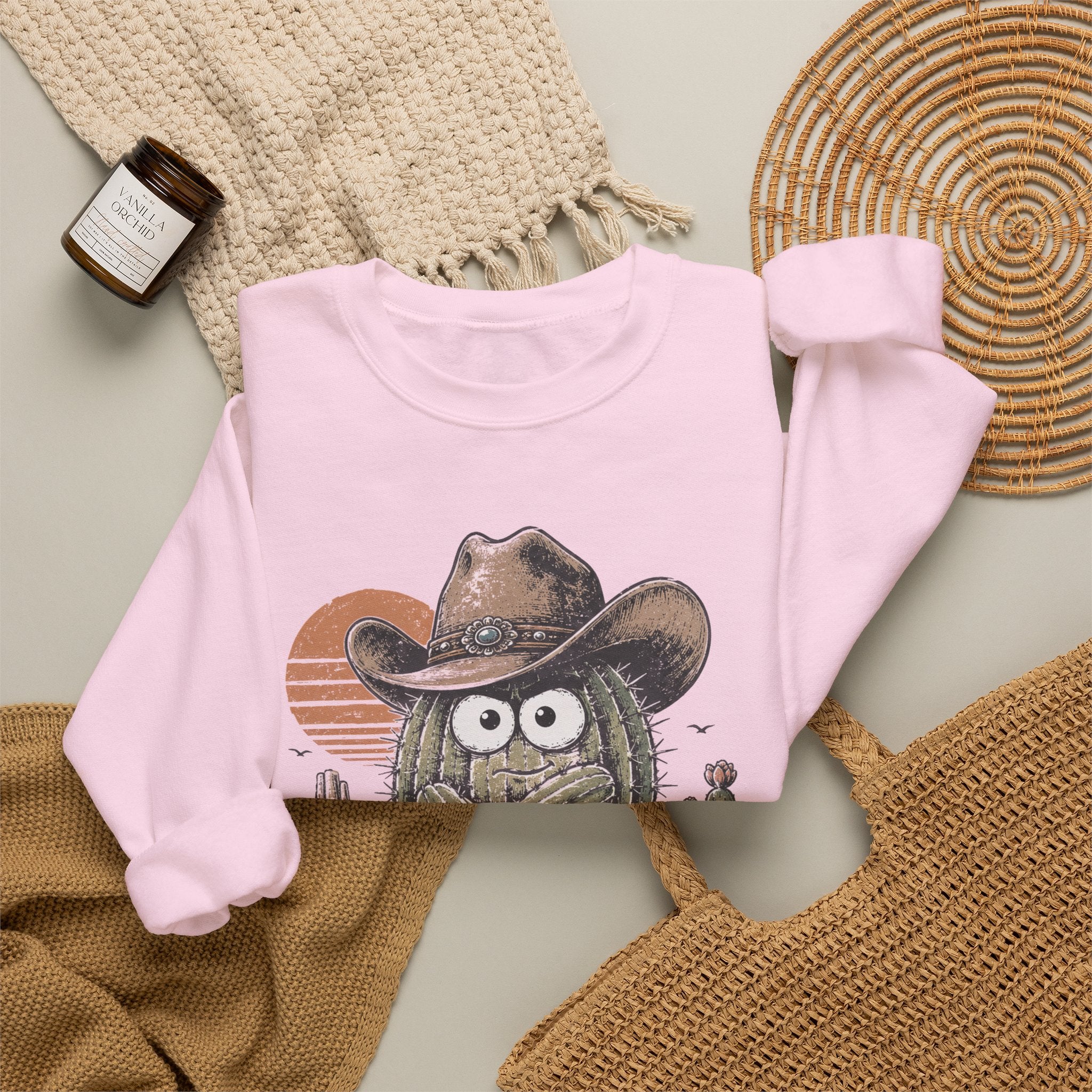 Not a Hugger Cactus Crewneck Sweatshirt