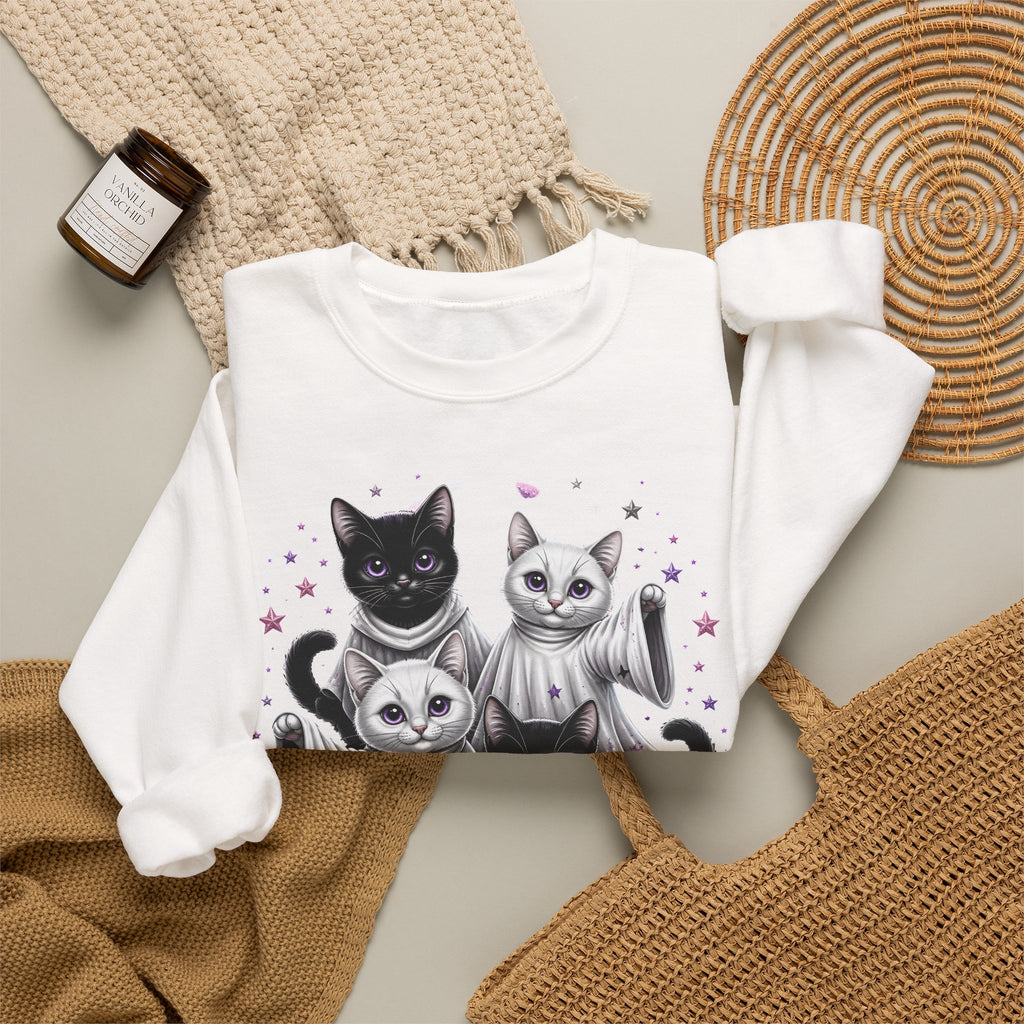 Catloween Sweatshirt — Cute Spooky Cats Crewneck
