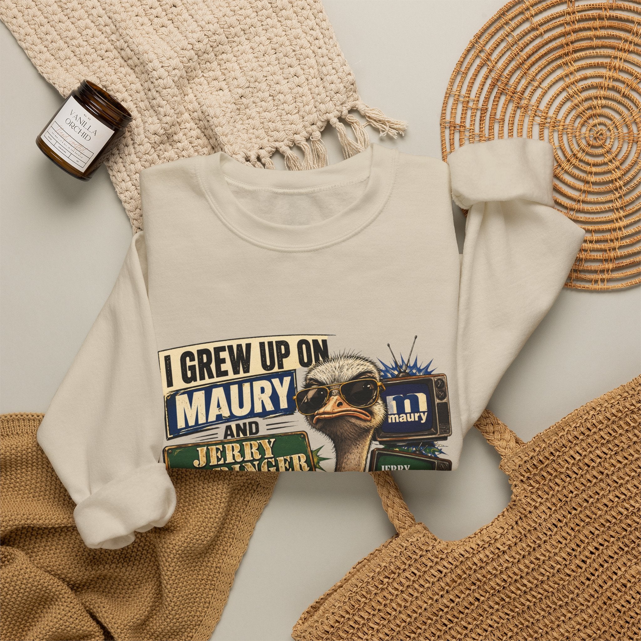 I Grew Up on Maury & Jerry Springer don't play with me Sweatshirt Unisex