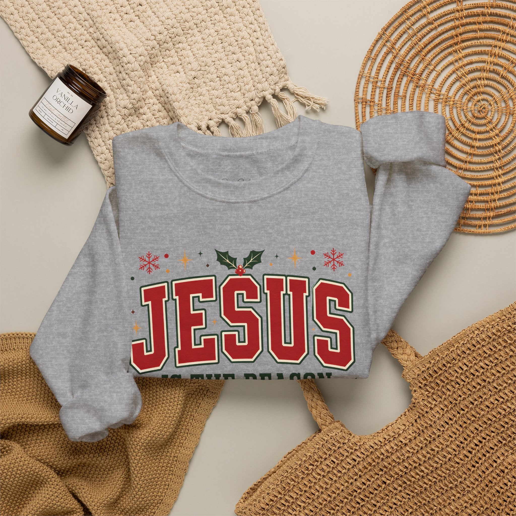 Jesus Is the Reason Sweatshirt - Christmas Religious Crewneck