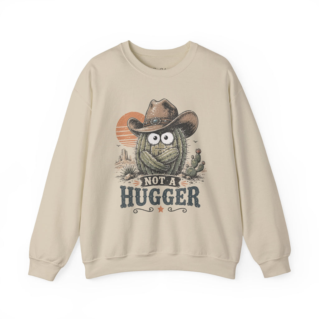 Not a Hugger Cactus Crewneck Sweatshirt