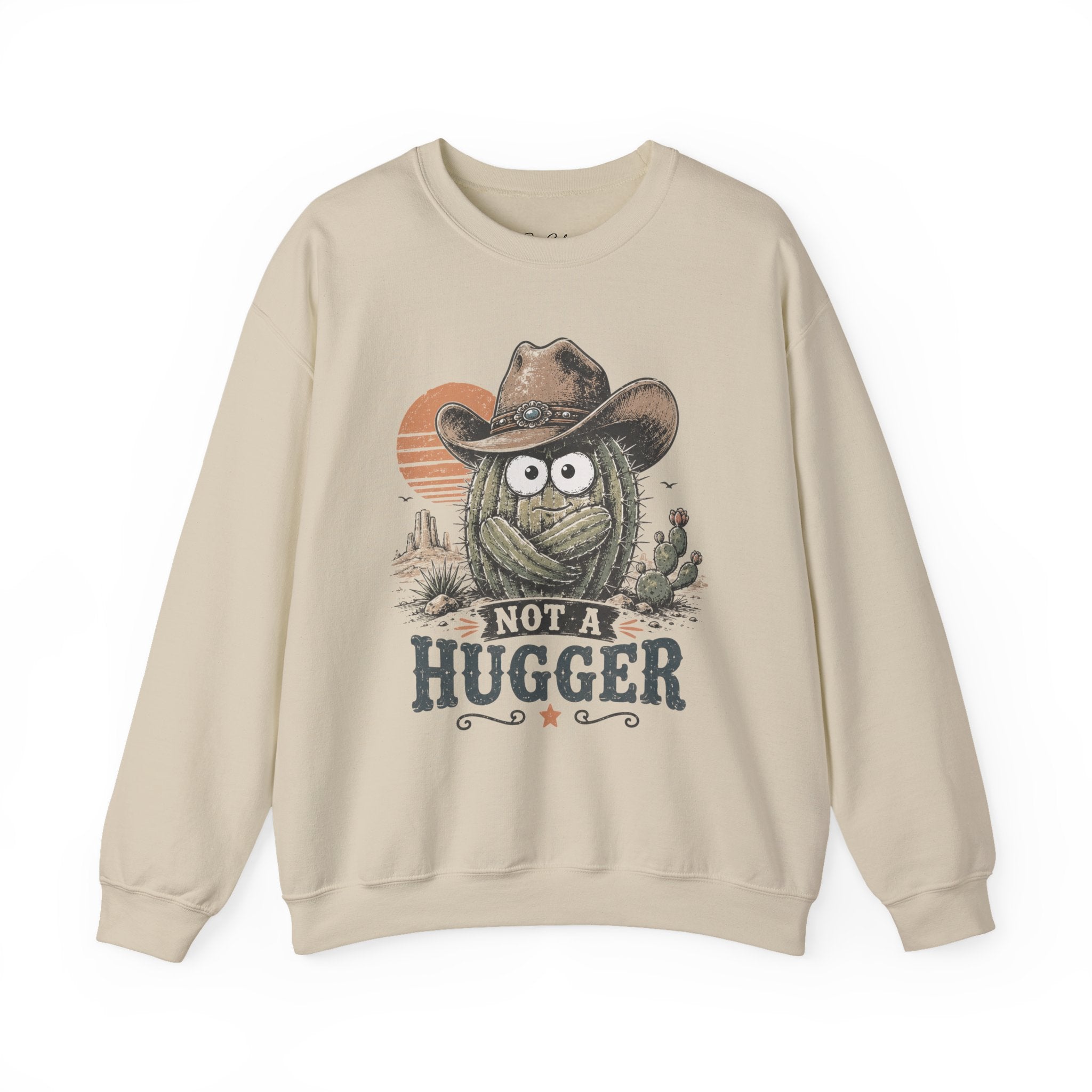 Not a Hugger Cactus Crewneck Sweatshirt