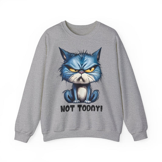 Angry Cat Unisex Heavy Blend™ Crewneck Sweatshirt
