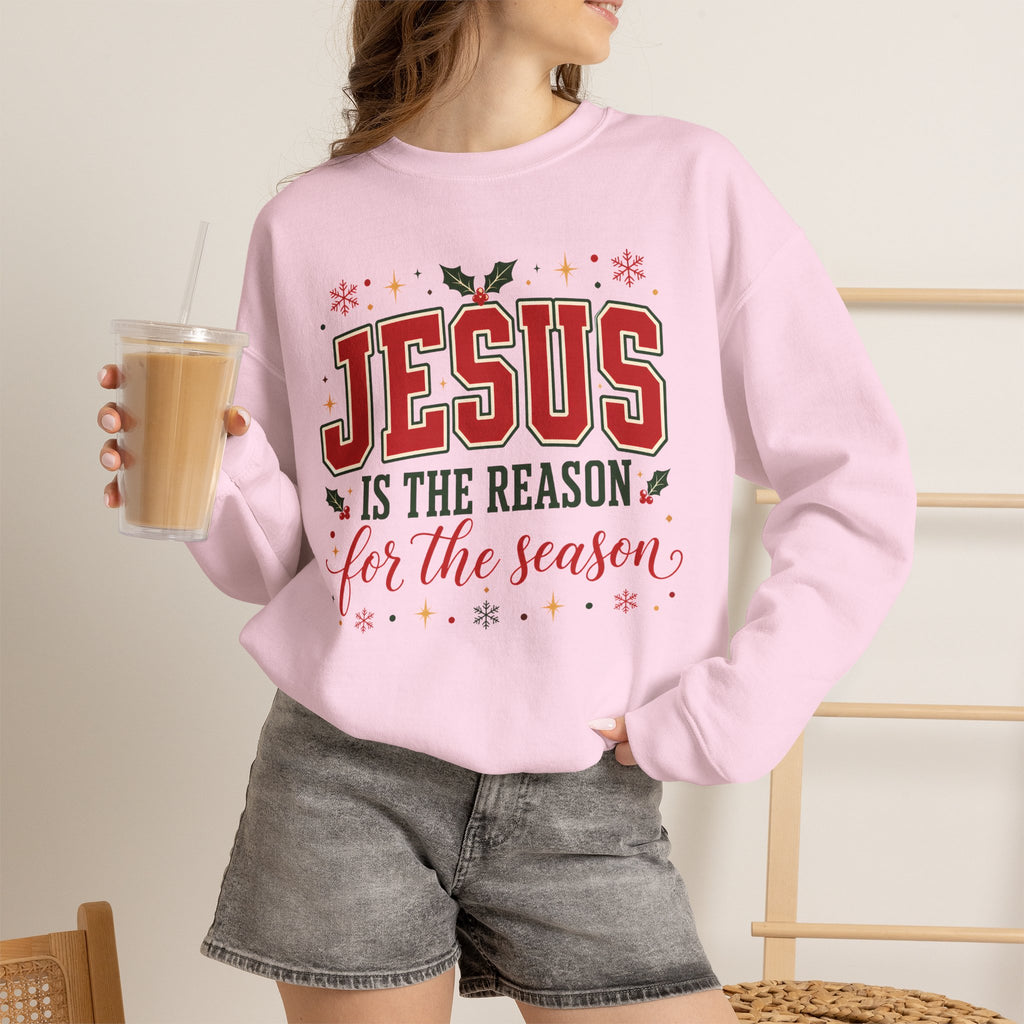 Jesus Is the Reason Sweatshirt - Christmas Religious Crewneck