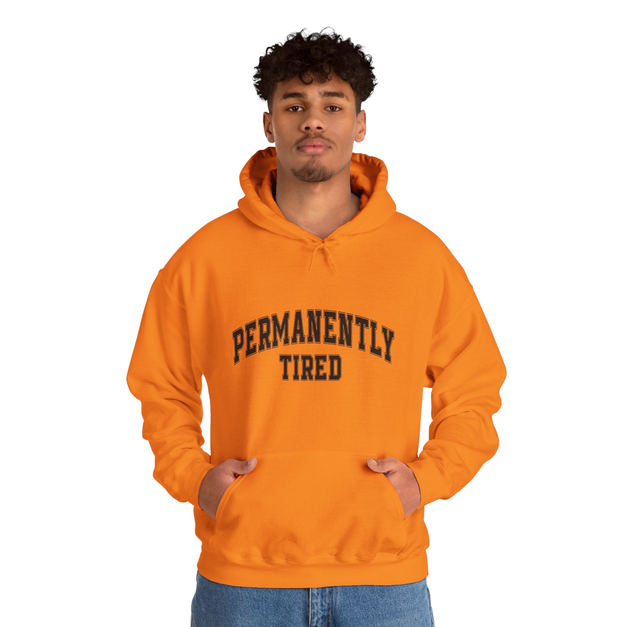 Permanently Tired Hoodie — Cozy Graphic Pullover for Sleep-Deprived Fans