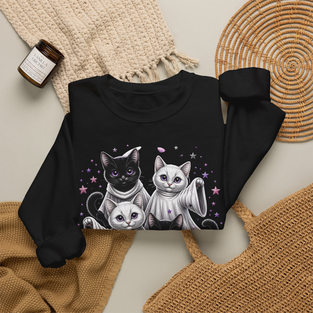 Catloween Sweatshirt — Cute Spooky Cats Crewneck