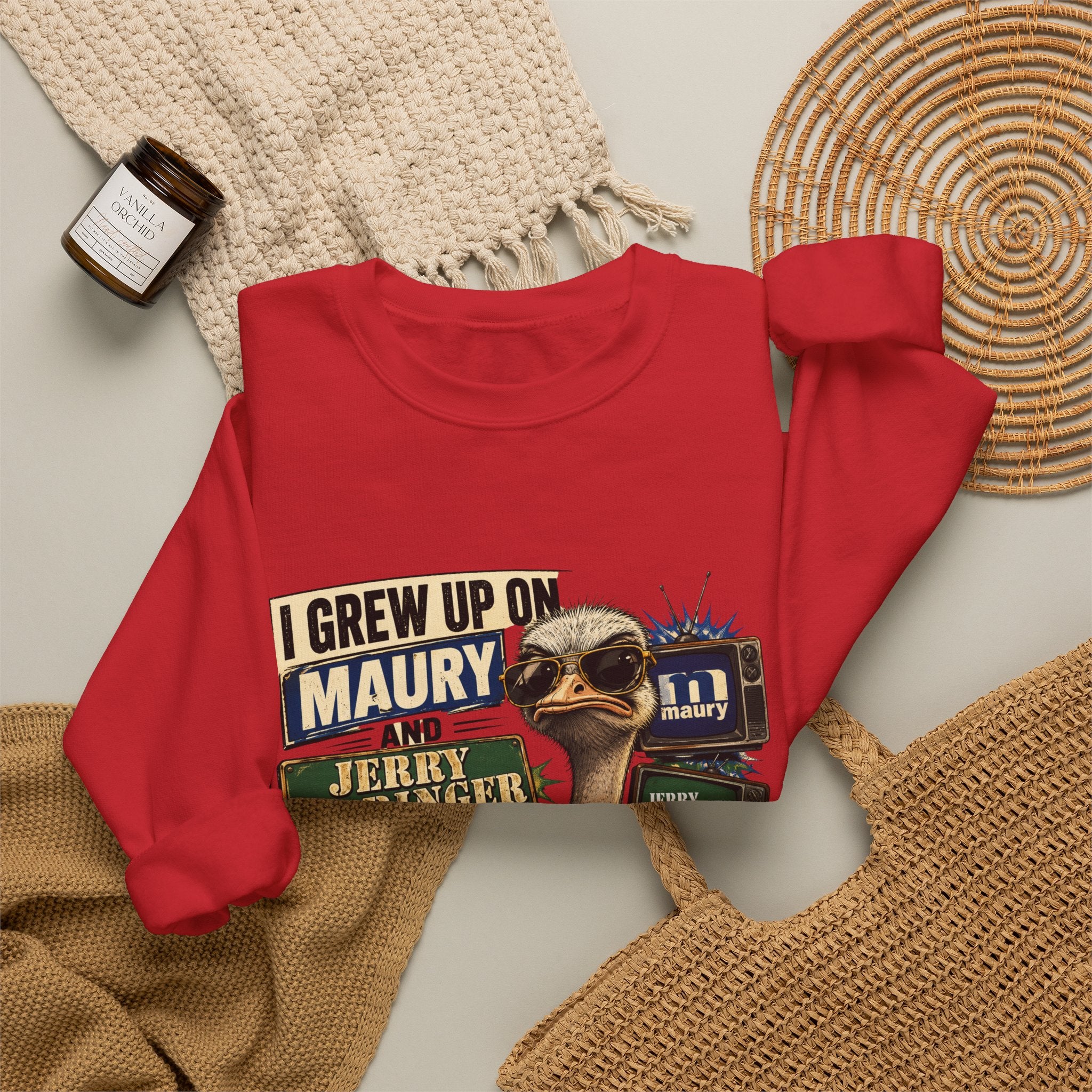 I Grew Up on Maury & Jerry Springer don't play with me Sweatshirt Unisex