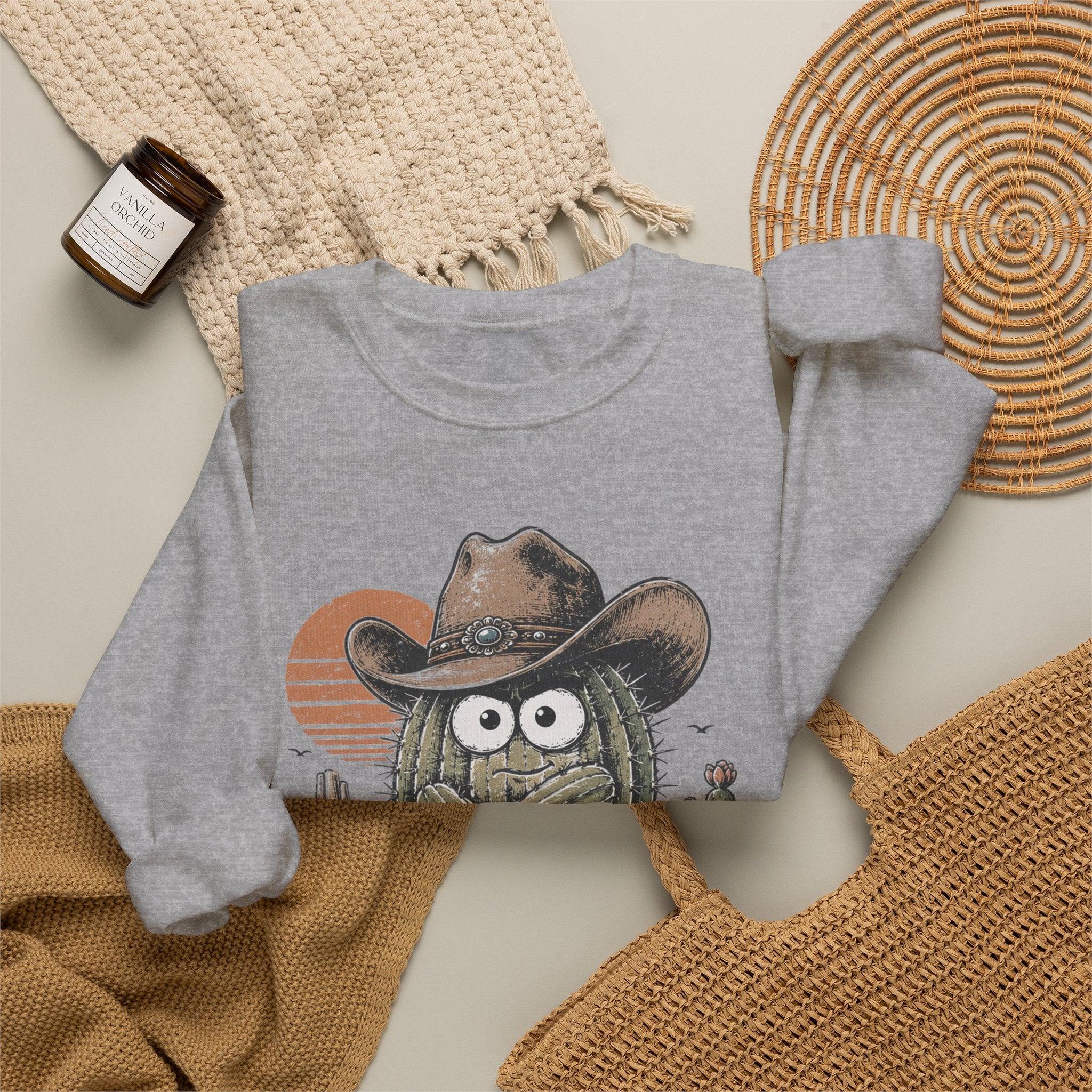 Not a Hugger Cactus Crewneck Sweatshirt