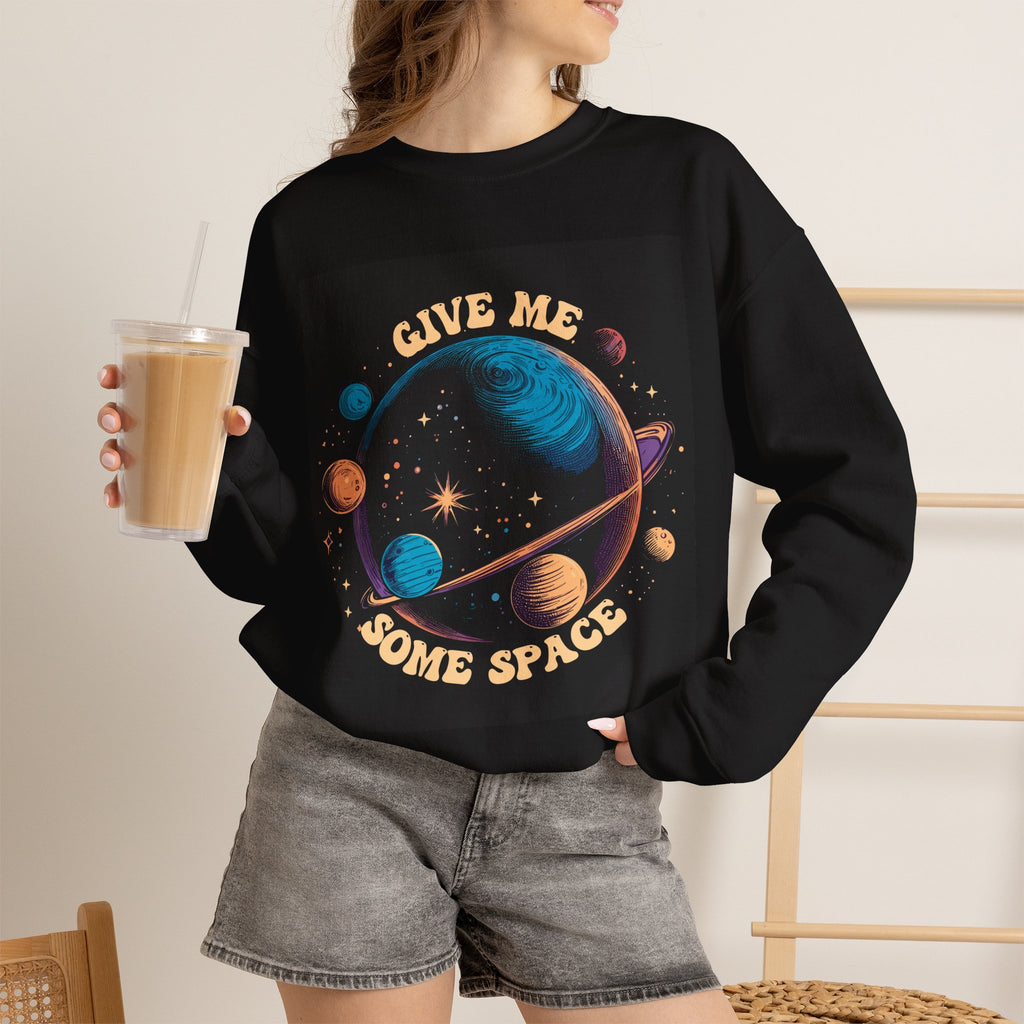 Give Me Some Space sweatshirt | planet solar system graphic crewneck