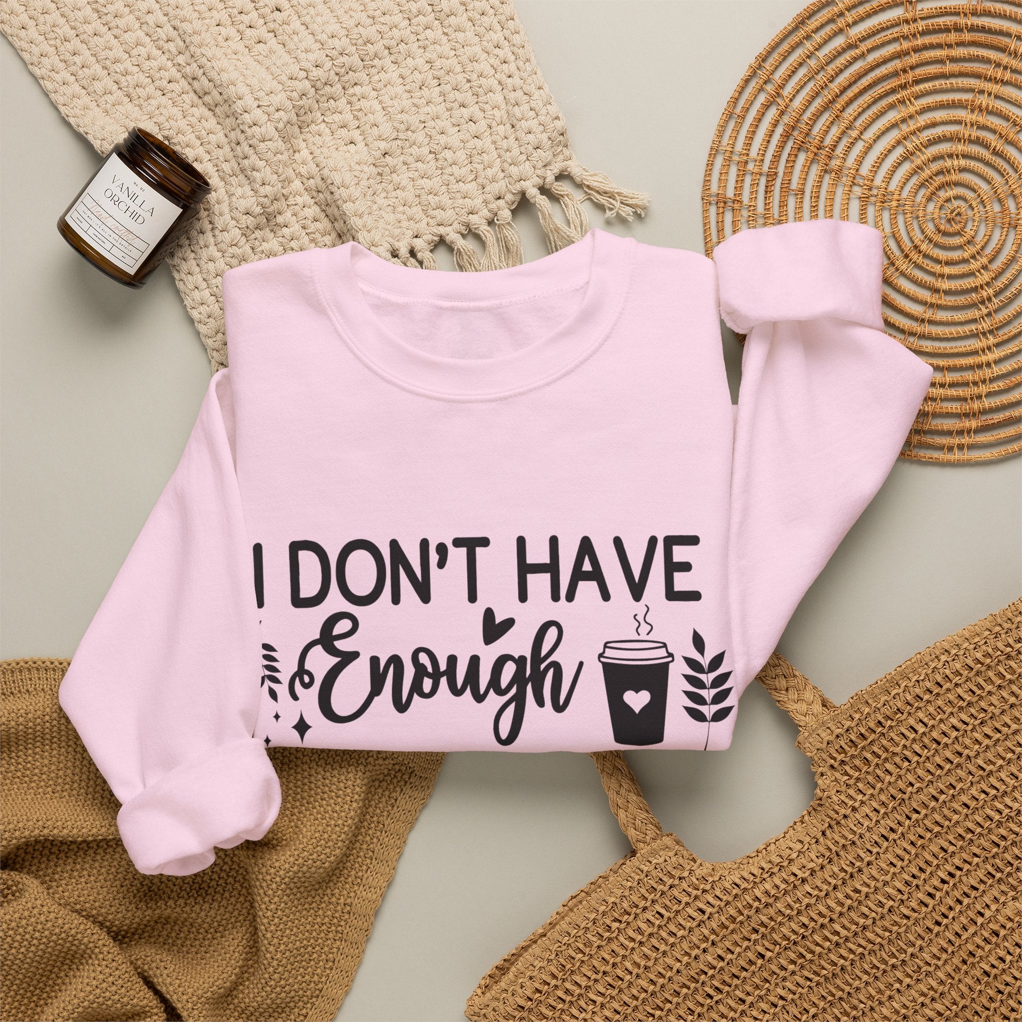 I Don't Have Enough Coffee or Middle Fingers Today Sweatshirt | Funny Coffee Quote