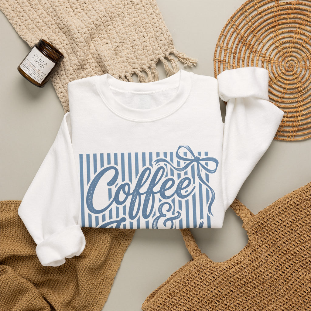 Coffee & Jesus Sweatshirt – Faith-Inspired Cozy Crewneck