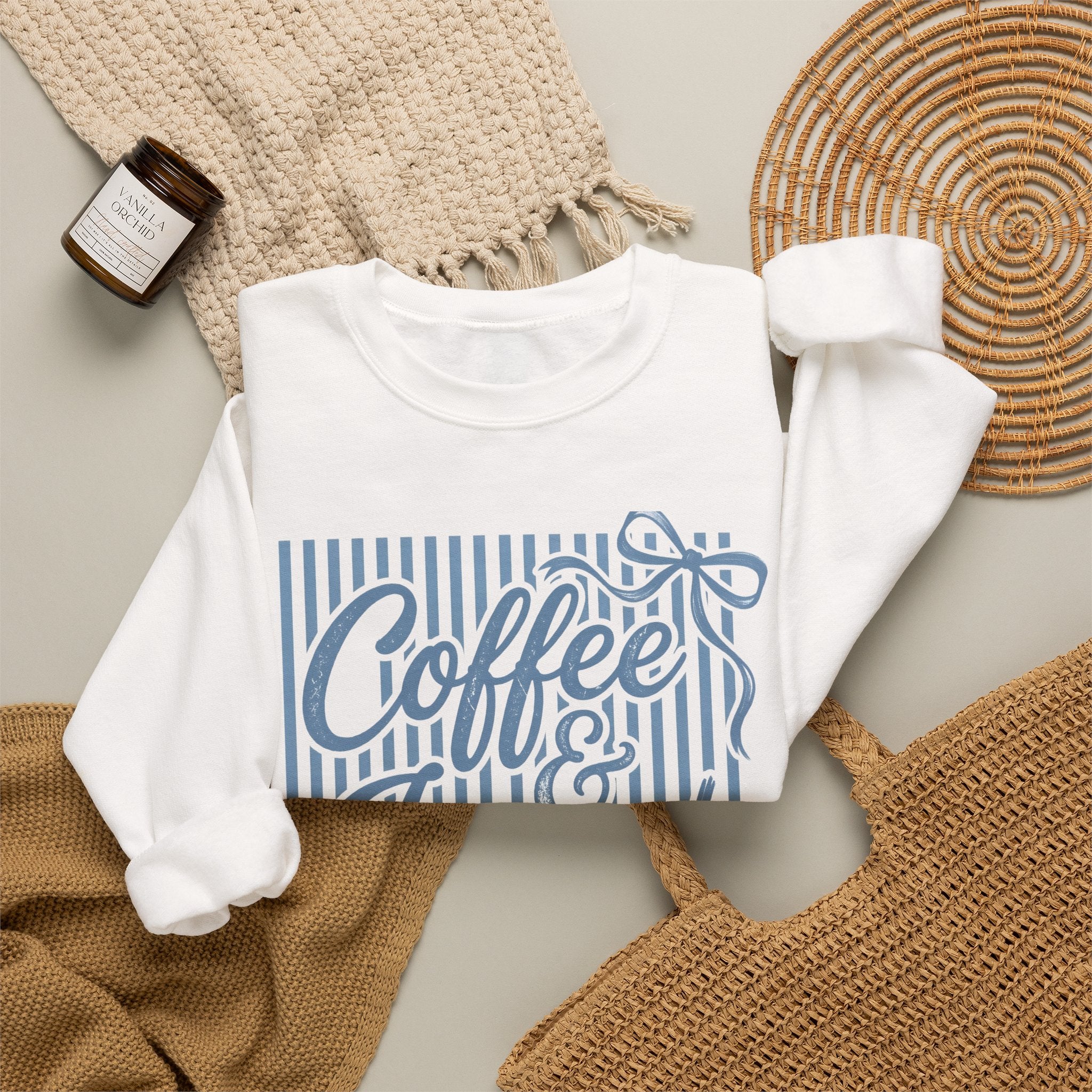 Coffee & Jesus Sweatshirt – Faith-Inspired Cozy Crewneck