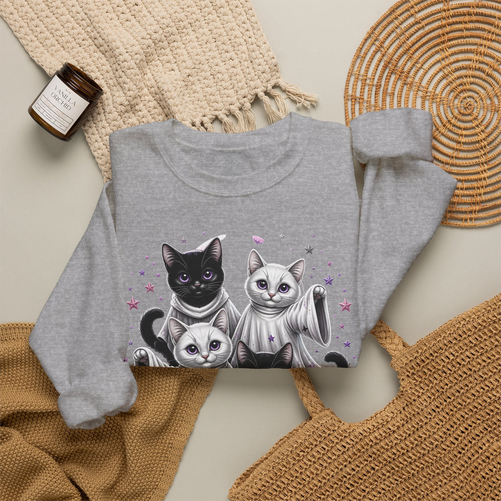 Catloween Sweatshirt — Cute Spooky Cats Crewneck