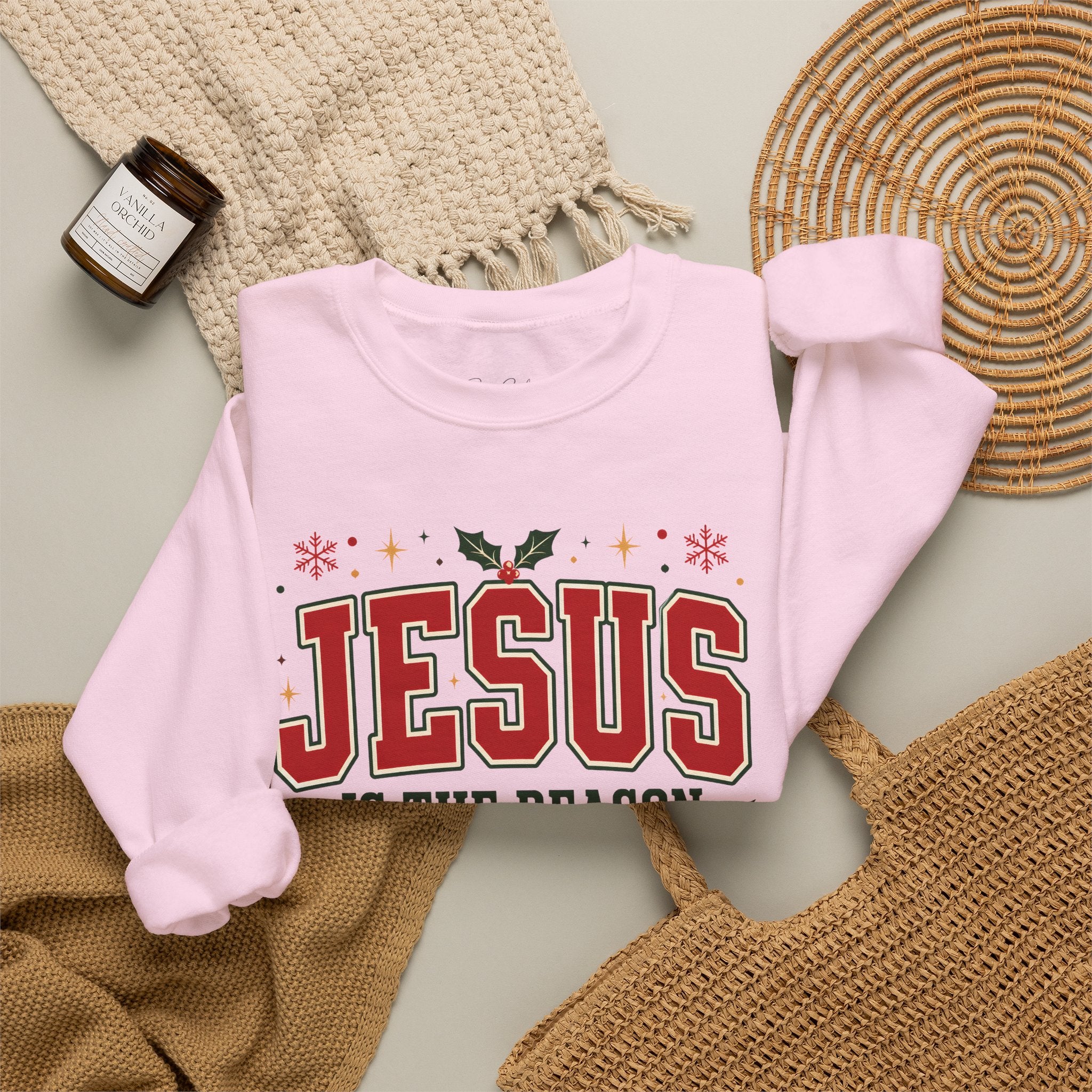 Jesus Is the Reason Sweatshirt - Christmas Religious Crewneck