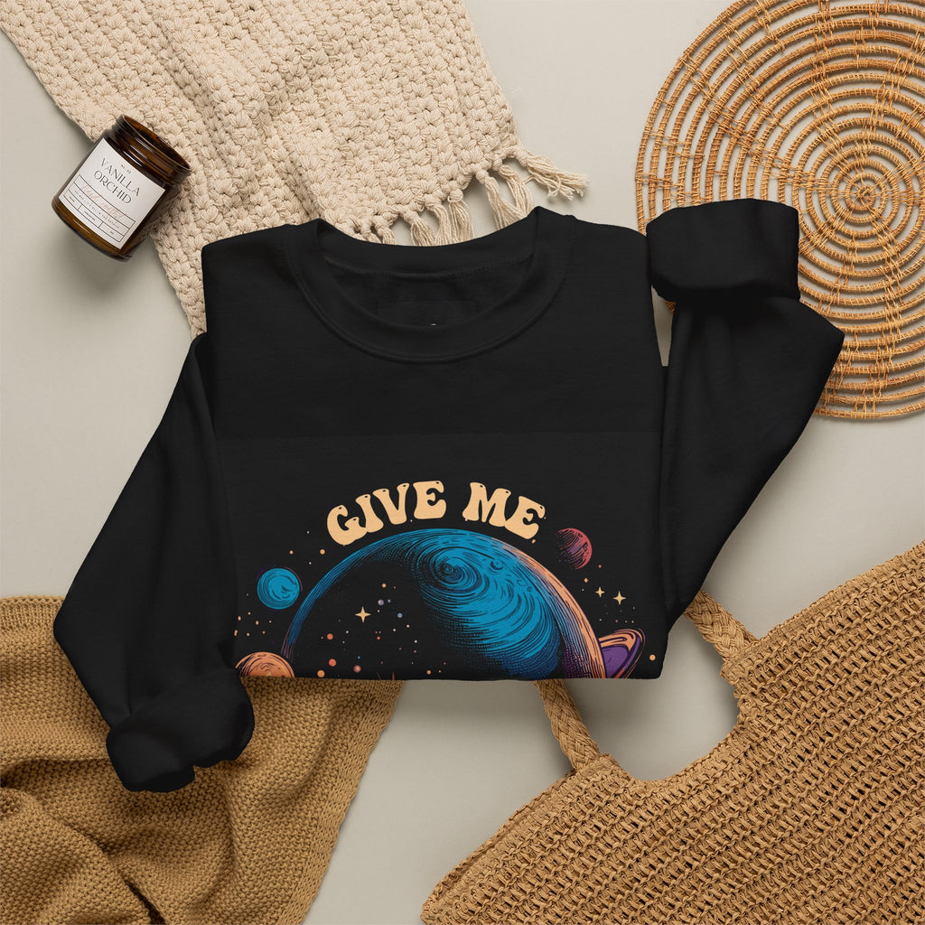 Give Me Some Space sweatshirt | planet solar system graphic crewneck