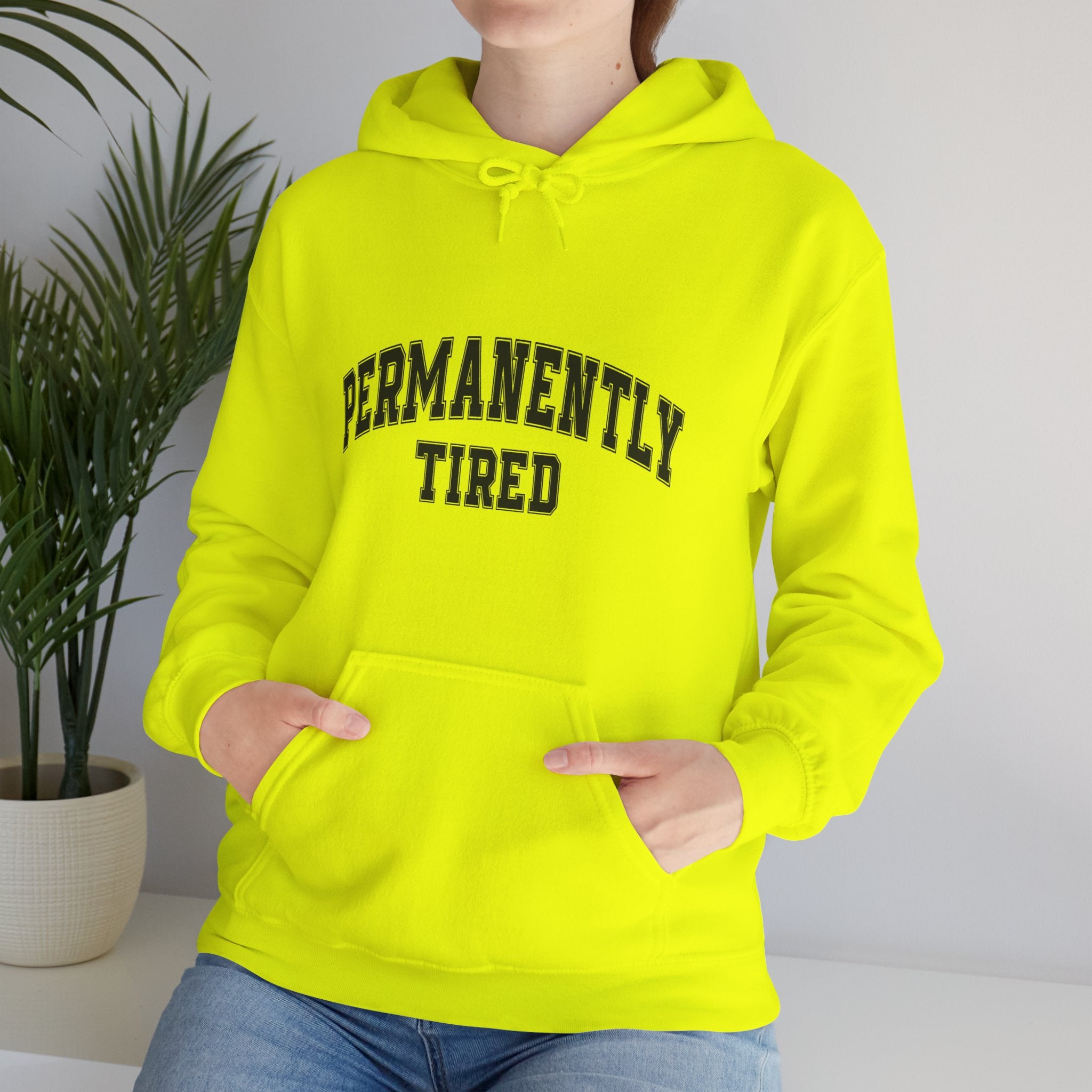 Permanently Tired Hoodie — Cozy Graphic Pullover for Sleep-Deprived Fans