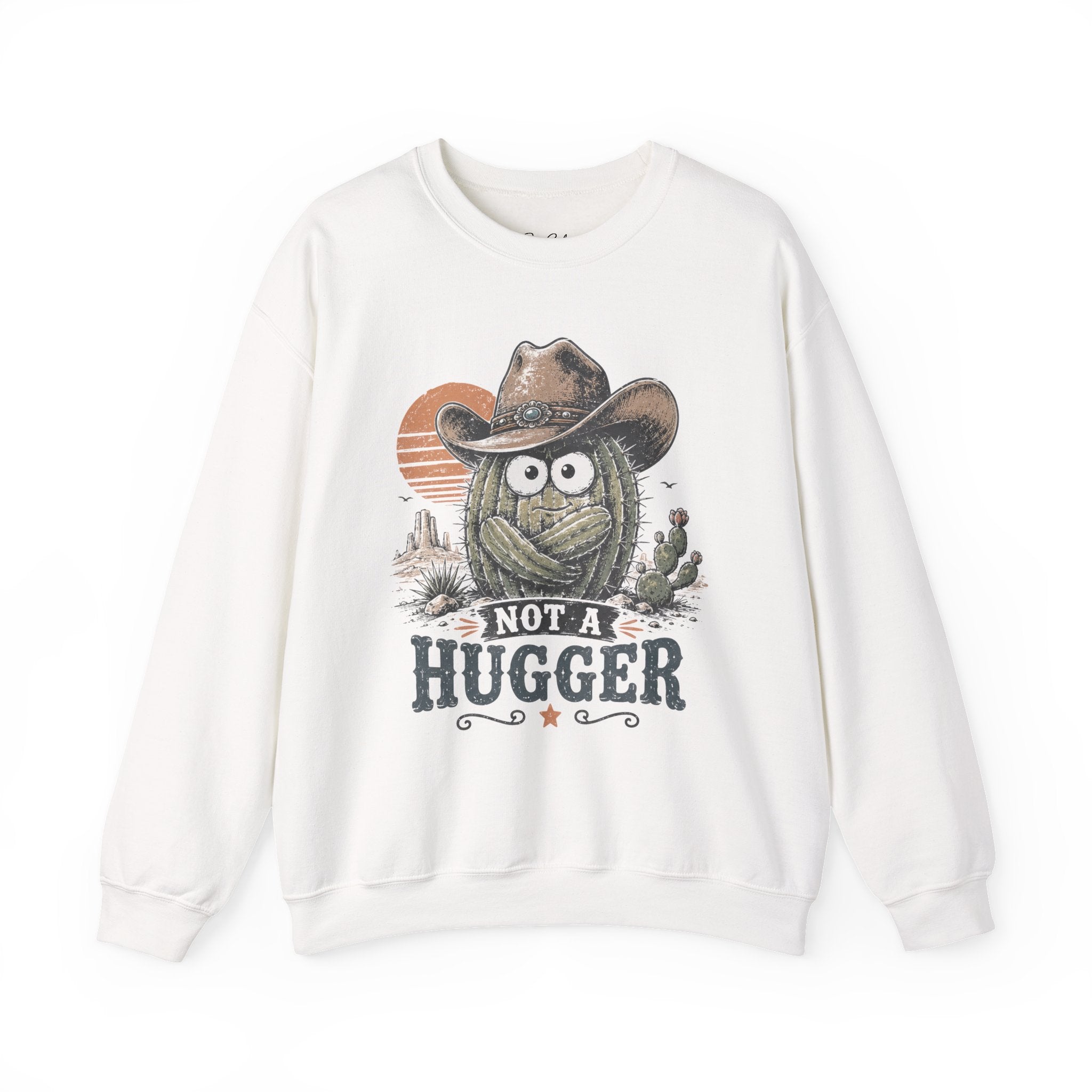 Not a Hugger Cactus Crewneck Sweatshirt