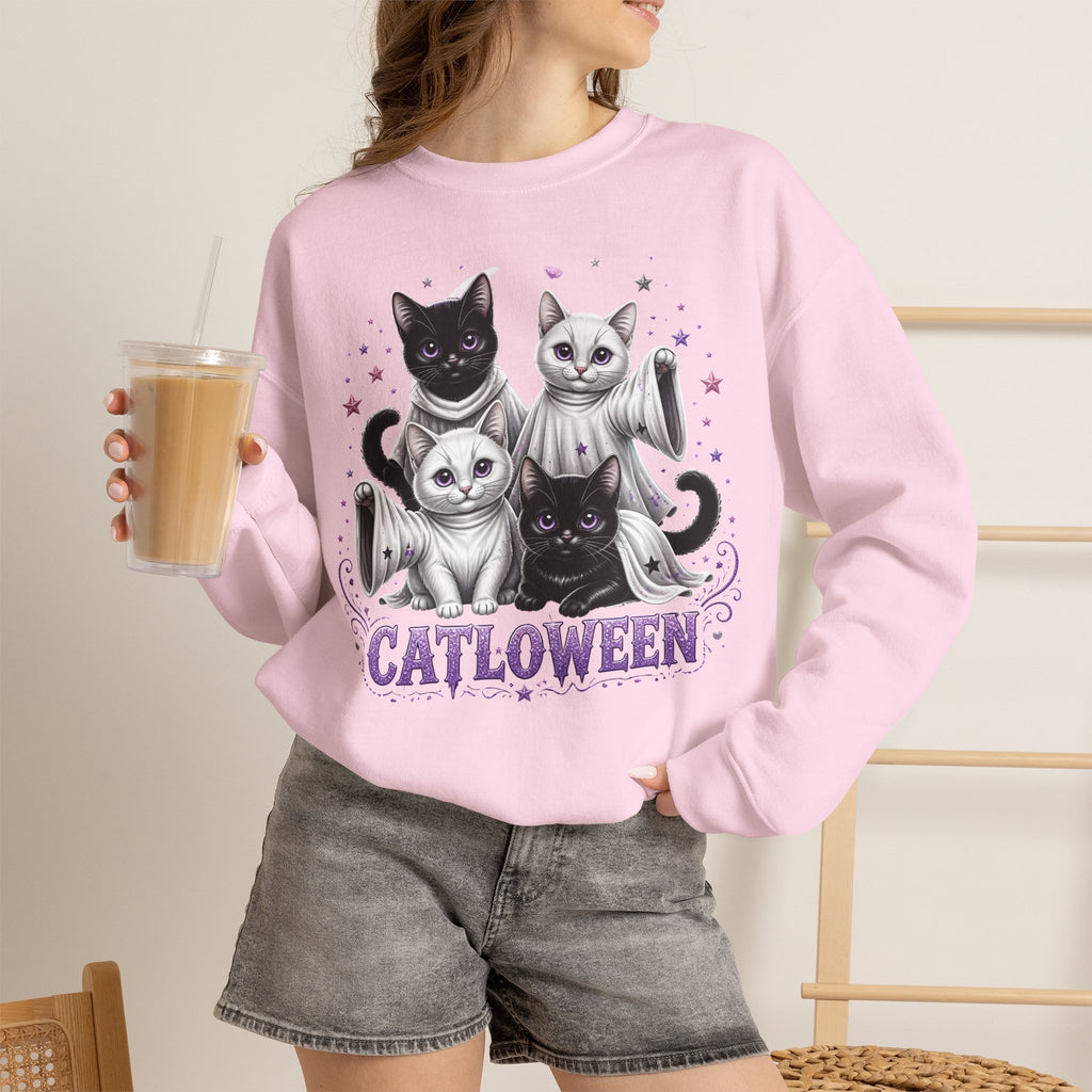 Catloween Sweatshirt — Cute Spooky Cats Crewneck