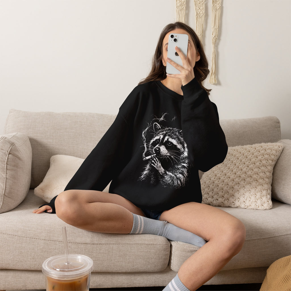 Raccoon Sketch Sweatshirt