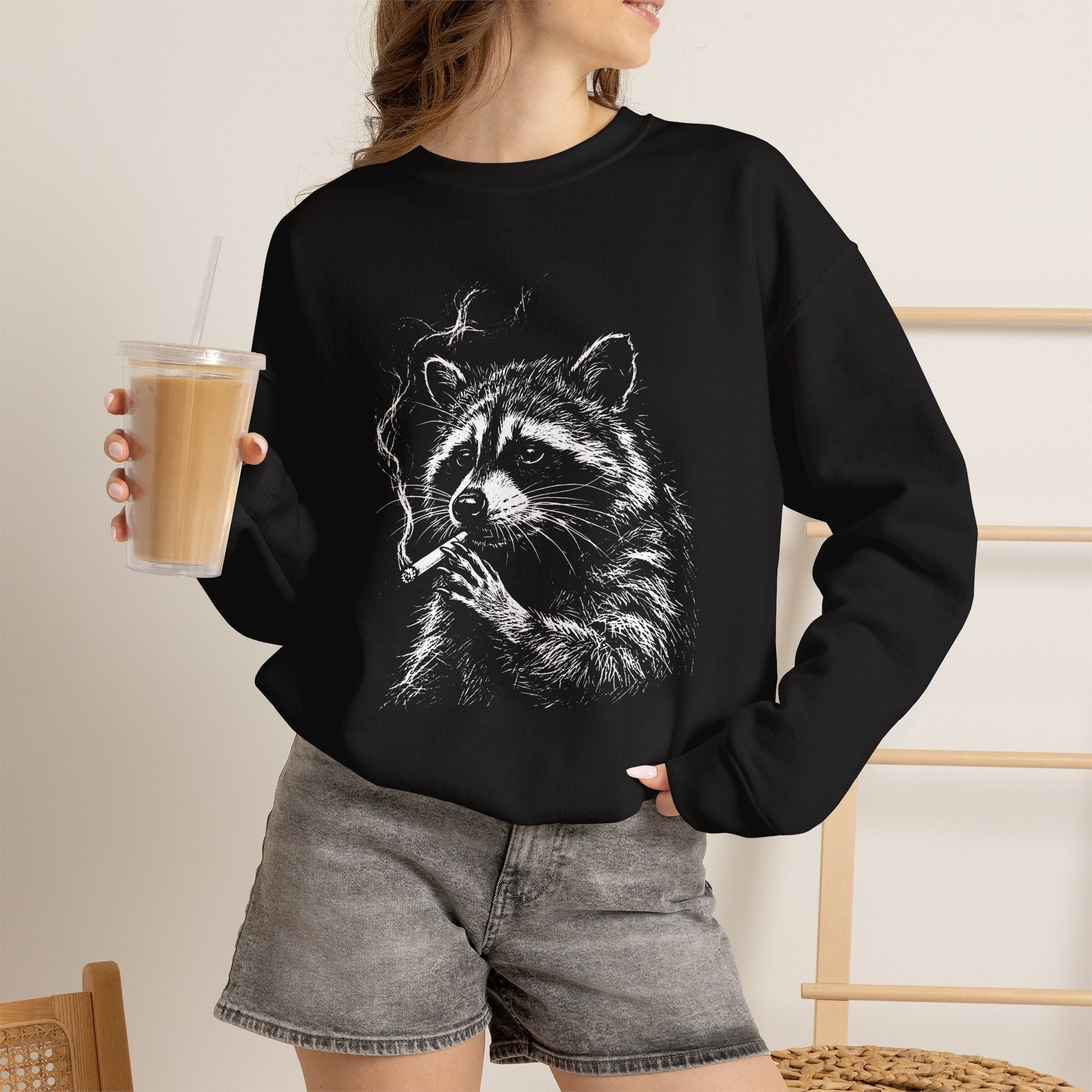 Raccoon Sketch Sweatshirt