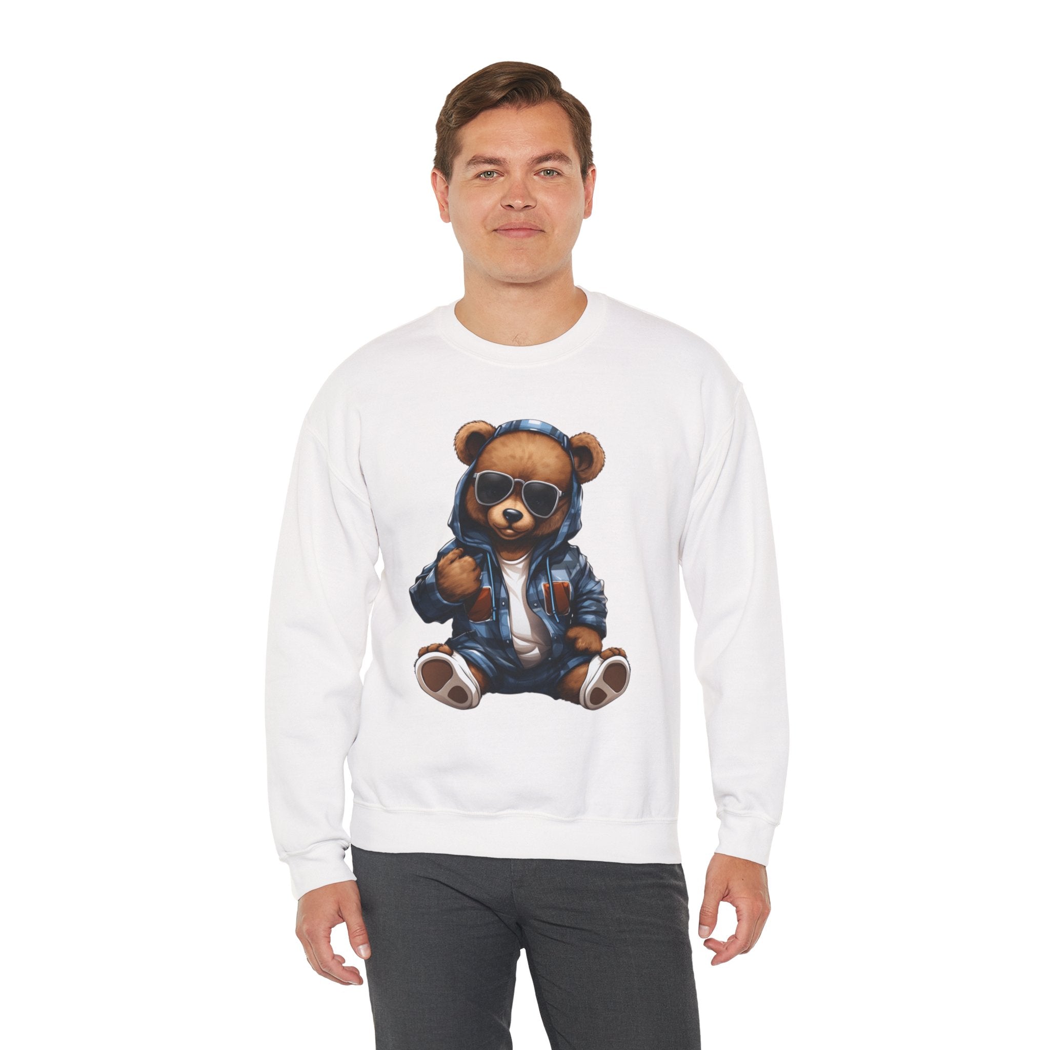 Cool Teddy Bear Hoodie Graphic Sweatshirt