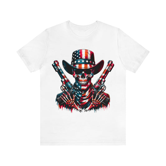 American Flag Skull Unisex T-Shirt
