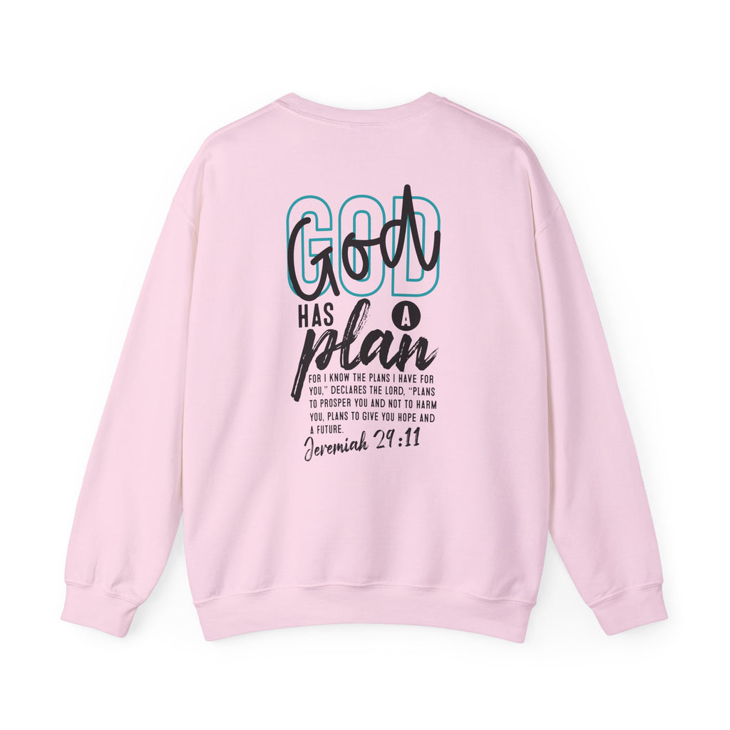 God Has a Plan Sweatshirt | Christian Faith Scripture Jeremiah 29:1 Unisex