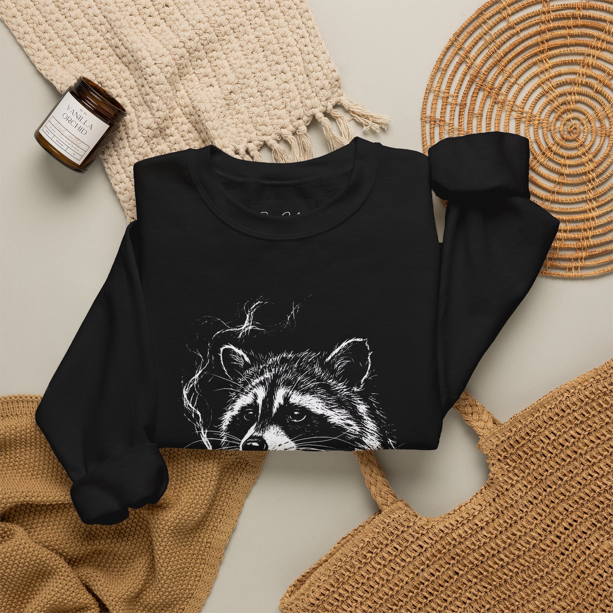 Raccoon Sketch Sweatshirt
