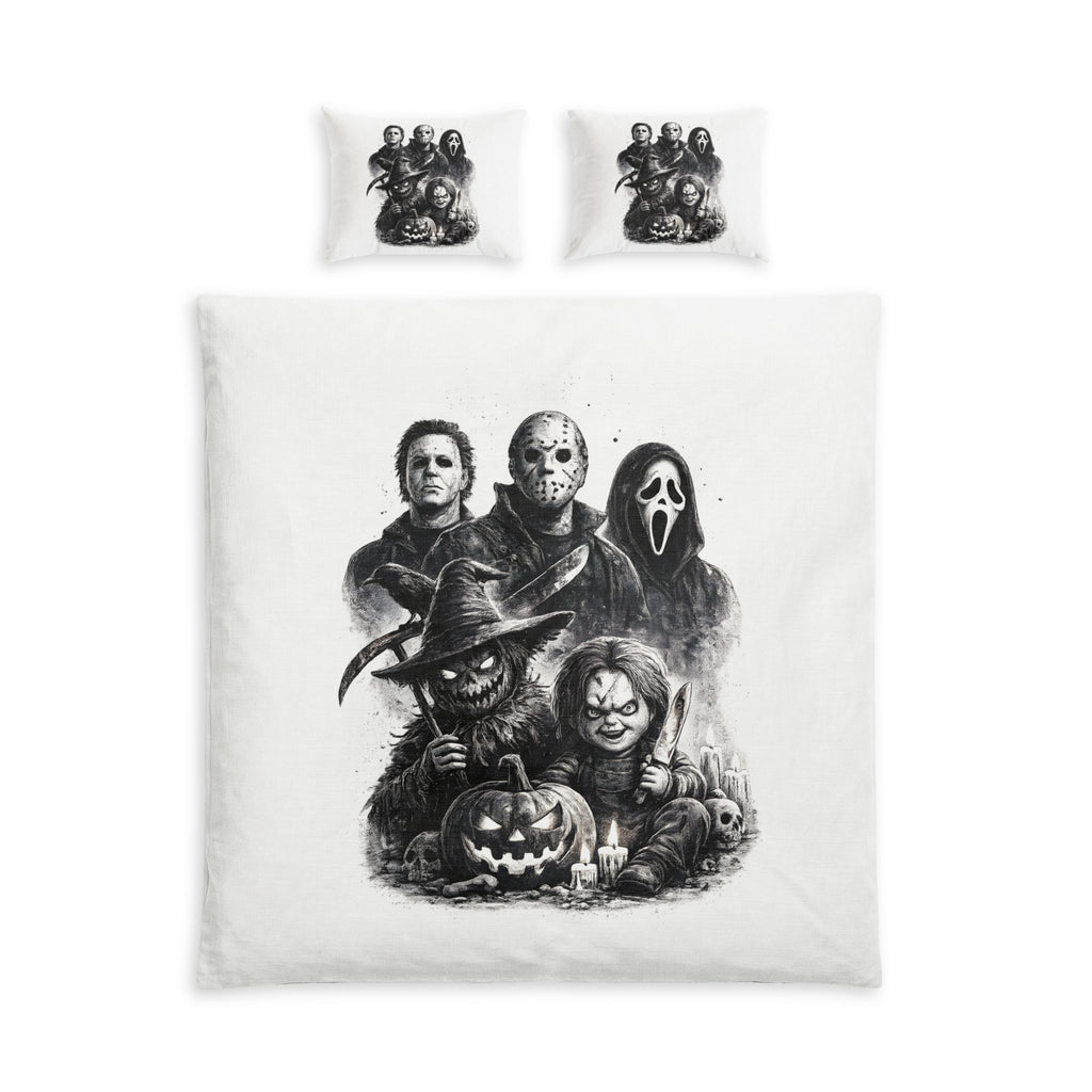 Classic Horror Movie Villains Cotton Bed Set | Halloween Duvet Cover